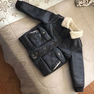 Leather jacket baby gap
